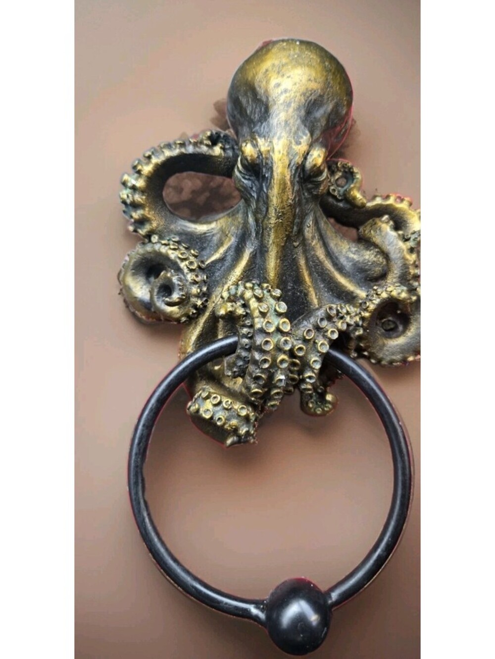 Pacofic Giftware Octopus Nautical Deep Sea Decor Resin Door Knocker Figurine